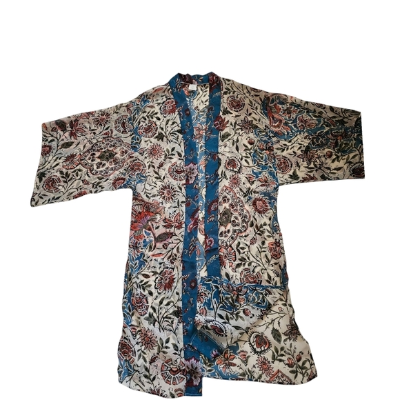 Christopher & Banks Floral Kimono OS - Picture 4 of 6
